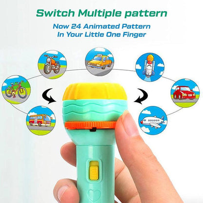 Slide Flashlight Torch Education Learning - Kids Toy